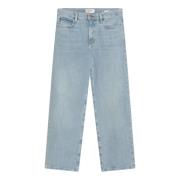 Cropped Jane Jeans Frame , Blue , Dames