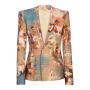 Hemel print kraagloos jasje Balmain , Multicolor , Heren