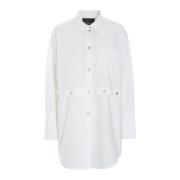 Core Cotton Shirt Wit Oversize Klassiek Bitte Kai Rand , White , Dames