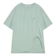 Korte Mouw Ronde Hals T-Shirt The Attico , Green , Dames