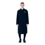 Logo Print Trench Coat MM6 Maison Margiela , Black , Heren