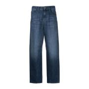 Blauwe Casual Broek voor Mannen Emporio Armani , Blue , Dames