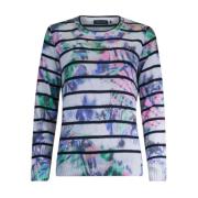 Mix Print Trui met Lange Mouwen Roberto sarto , Multicolor , Dames