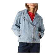 Lichtblauwe Denim Jas Modström , Blue , Dames