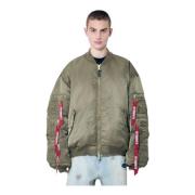 Omkeerbare Cargo Bomberjas Vetements , Green , Heren