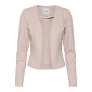 Rose Smoke Melange Blazer Ichi , Pink , Dames