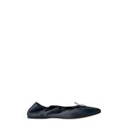 Satin Bow Ballerina Pumps The Row , Black , Dames