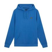 Lente Blauwe Pullover Hoodie Lyle & Scott , Blue , Heren