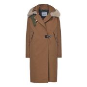 Gewatteerde Katoenen Trenchcoat met Afneembare Kraag Bazar Deluxe , Br...