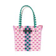 Geweven emmer tas met handvatten Marni , Pink , Dames