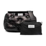 Klassieke Zwarte Glam Slam Tas Maison Margiela , Black , Dames