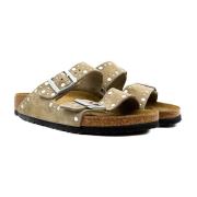 Taupe Rivet Sandal Birkenstock , Brown , Dames