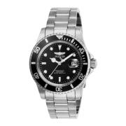 Pro Diver Quartz Horloge - Zwarte Wijzerplaat Invicta Watches , Gray ,...