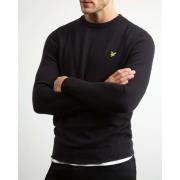 Katoen Merino Crew Neck Jumper - True Black-S Lyle & Scott , Black , H...