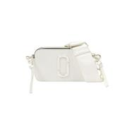 Witte Snapshot Crossbody Leren Tas Marc Jacobs , White , Unisex