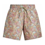 Blauwe Bloemen Zwemshorts Etro , Multicolor , Heren