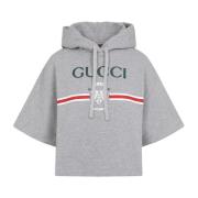 Elegante Grijze Sweatshirt Gucci , Gray , Dames