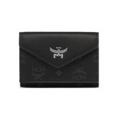 Aren drievoudige portemonnee in Visetos MCM , Black , Dames