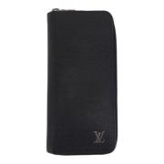 Pre-owned Leather wallets Louis Vuitton Vintage , Black , Dames