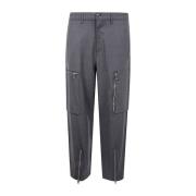 Cargo Zip Broek Michael Kors , Gray , Heren