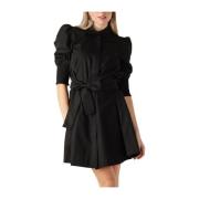 Elise Jurk Zwarte Mini Jurk Est'Seven , Black , Dames