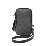 Pre-owned Leather louis-vuitton-bags Louis Vuitton Vintage , Gray , Da...