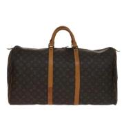 Pre-owned Canvas travel-bags Louis Vuitton Vintage , Brown , Dames