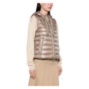 Hooded Vest Herno , Beige , Dames