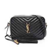 Pre-owned Leather shoulder-bags Yves Saint Laurent Vintage , Black , D...