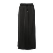 Midi Rok met Kant Herno , Black , Dames