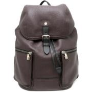 Pre-owned Leather backpacks Louis Vuitton Vintage , Brown , Dames