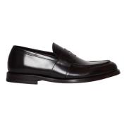 Bruin leren Loafer schoenen Green George , Black , Heren