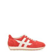 Allacciato Sneakers Hogan , Red , Dames