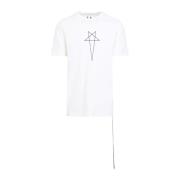 Wit T-shirt Eigentijdse Modestijl Rick Owens , White , Heren