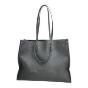 Pre-owned Leather handbags Louis Vuitton Vintage , Black , Dames