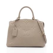 Pre-owned Leather louis-vuitton-bags Louis Vuitton Vintage , Gray , Da...