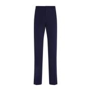 Mid Blauw Katoen Chino Broek Ermenegildo Zegna , Blue , Heren