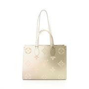 Pre-owned Canvas totes Louis Vuitton Vintage , Green , Dames