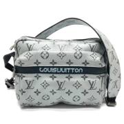 Pre-owned Cotton louis-vuitton-bags Louis Vuitton Vintage , Gray , Dam...