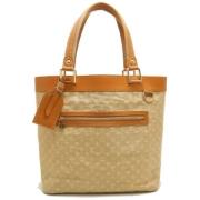 Pre-owned Canvas totes Louis Vuitton Vintage , Beige , Dames