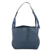 Pre-owned Leather louis-vuitton-bags Louis Vuitton Vintage , Blue , Da...