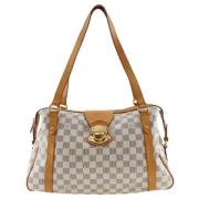 Pre-owned Canvas louis-vuitton-bags Louis Vuitton Vintage , White , Da...