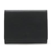 Pre-owned Leather wallets Louis Vuitton Vintage , Black , Dames