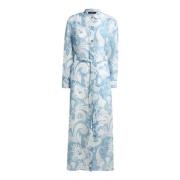 Heldere Blauwe Elegante Jurk Vrouwen Etro , Blue , Dames