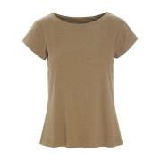 Ribgebreid T-shirt Nutmeg Beige Bitte Kai Rand , Brown , Dames