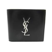 Pre-owned Leather wallets Yves Saint Laurent Vintage , Black , Heren