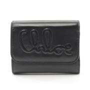 Pre-owned Leather wallets Chloé Pre-owned , Black , Dames