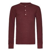 Rode Henley Sweatshirt voor Mannen Polo Ralph Lauren , Red , Heren