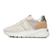 Beige Stijlvolle Sneakers voor Vrouwen Nerogiardini , Beige , Dames