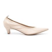 Beige Leren Iris Pumps 50mm Hak Roberto Festa , Beige , Dames